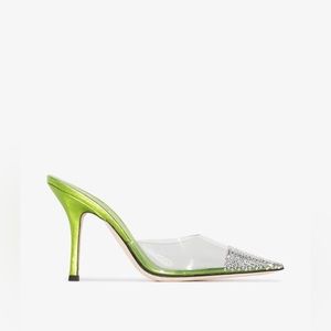 Paris Texas
Green Holly 95 Embellished PVC Mules